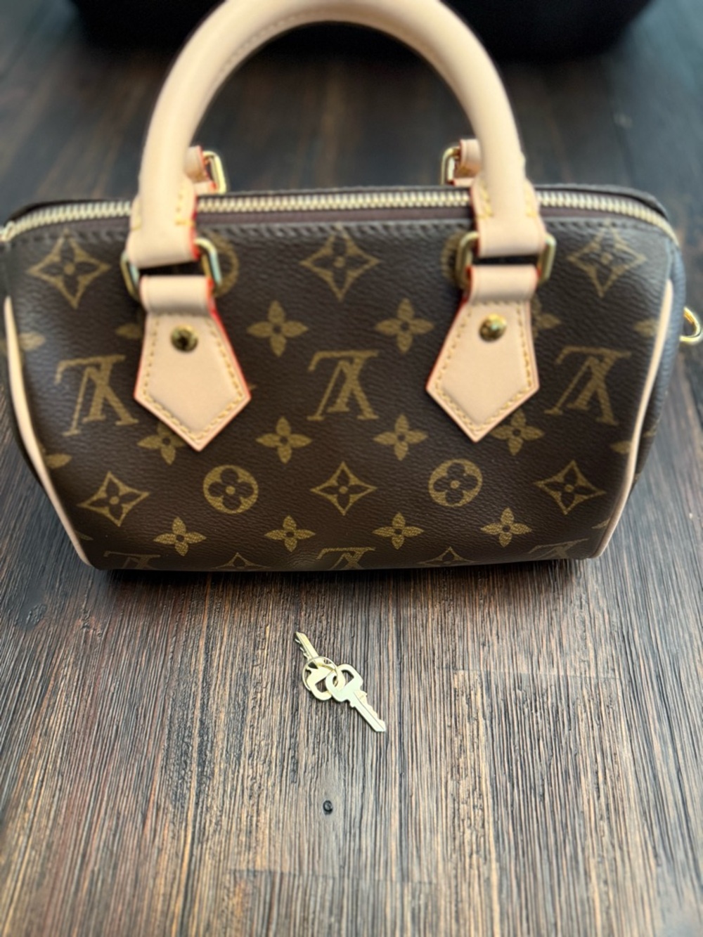 Louis Vuitton Monogram Mini Satchel with Natural Leather Trim - Picture 2 of 11